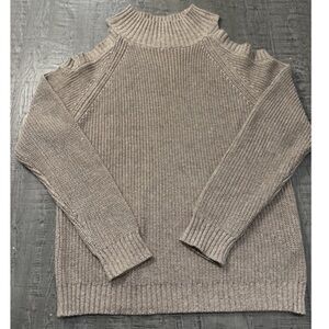 Shore brand Women's Montana Cold shoulder brown/Tan Sweater
